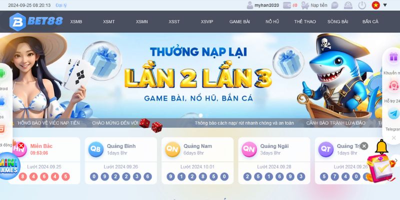 Chương trình ưu đãi độc quyền Bet88 dành cho hội viên bắn cá