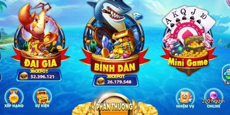 Các loại súng, đạn hiện đại tại game bắn cá